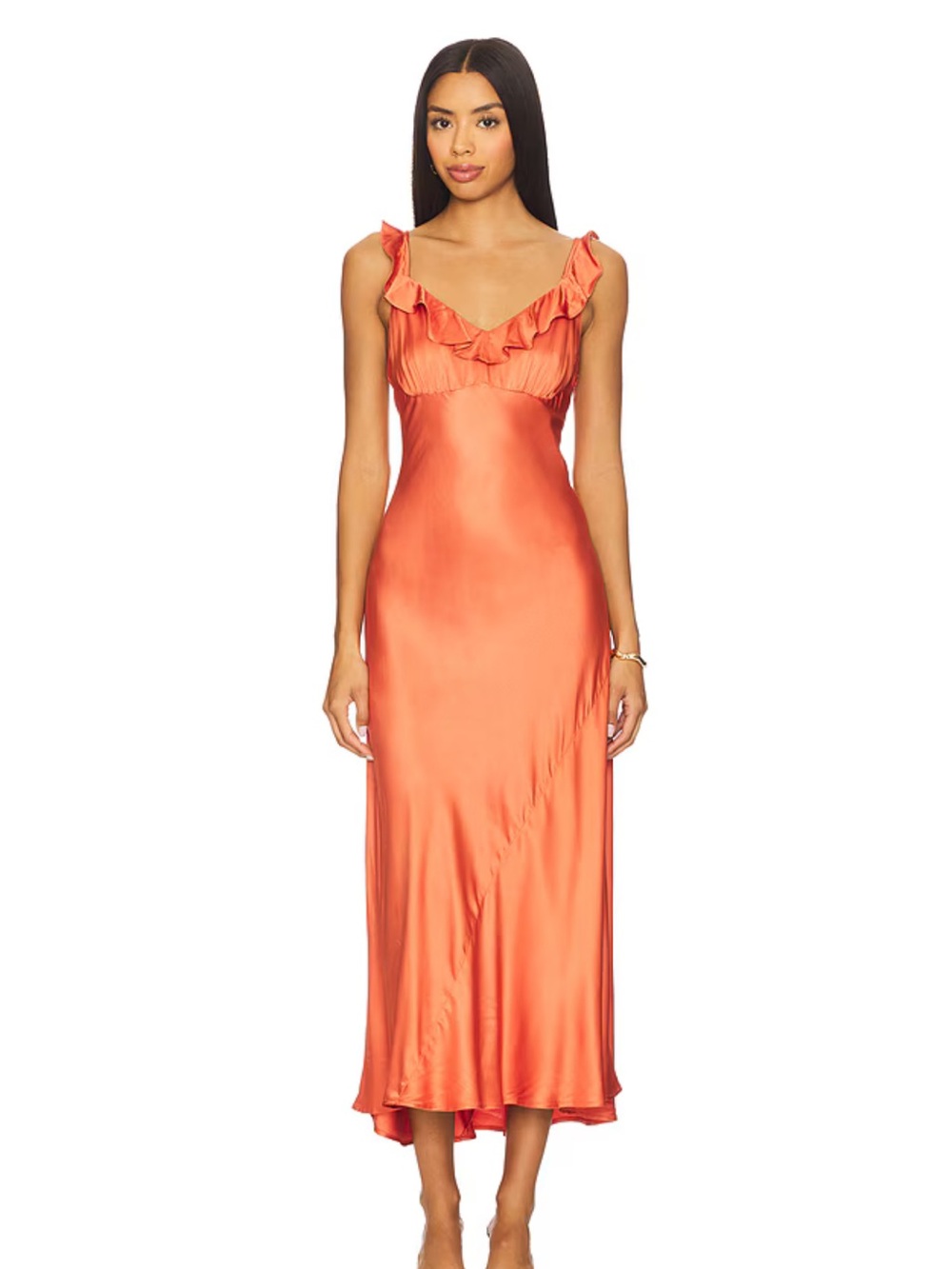 ASTR the Label Revolve Zoie Dress in Brick $148